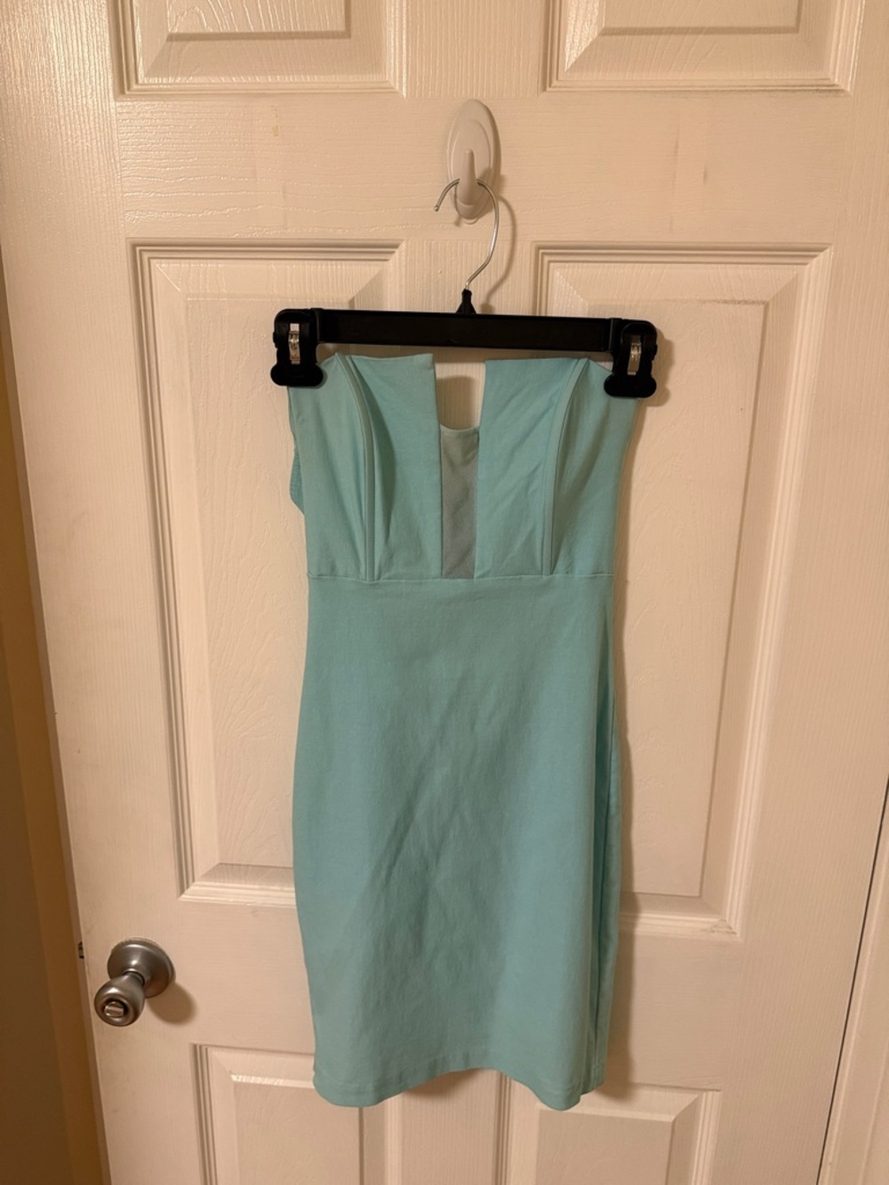 Lulu's Strapless Mint Sheath Dress